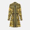 Robes | Versace Mini Robe Chemise Barocco En Soie