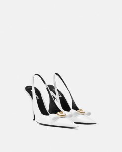 Gianni Ribbon | Versace Gianni Ribbon Slingbacks 110 Mm