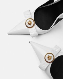 Gianni Ribbon | Versace Gianni Ribbon Slingbacks 110 Mm