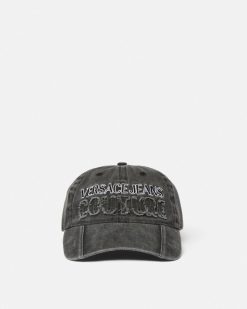 Accessoires | Versace Casquette De Baseball En Denim Avec Logo