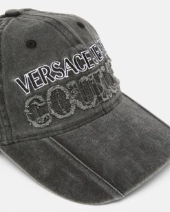 Accessoires | Versace Casquette De Baseball En Denim Avec Logo