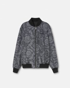 Vestes Et Manteaux | Versace Bomber Barocco Reversible