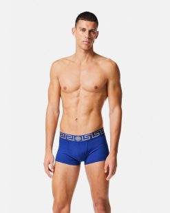 Boxers | Versace Boxer Adherent A Bordure Greca