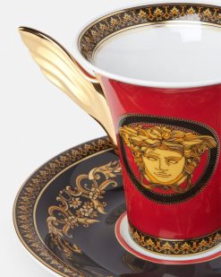 Cafe Et The | Versace Tasse A Cafe Et Soucoupe Medusa