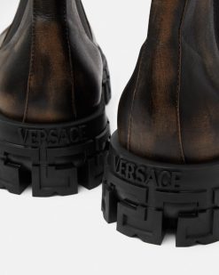 Bottes | Versace Bottines Chelsea Greca Portico