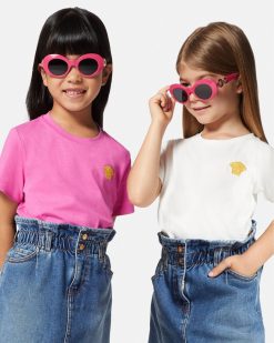 Accessoires | Versace Solaires Ovales Enfants Medusa Biggie