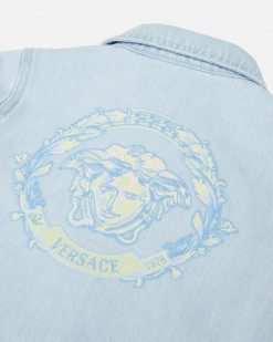 Vetements | Versace Veste En Jean Barocco Wave Crest Kids