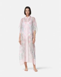 Vetements Et Accessoires De Plage | Versace Robe-Chemise Medusa Contrasto