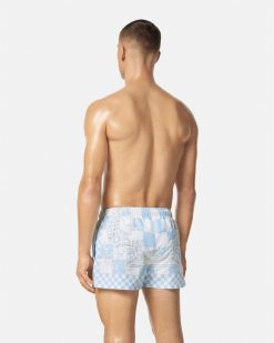 Maillots De Bain | Versace Short De Bain Medusa Contrasto