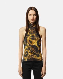 Vetements | Versace Haut Dos Nu Watercolour Couture