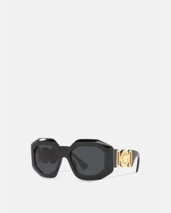 Lunettes De Soleil | Versace Lunettes De Soleil Maxi Carrees Medusa Biggie