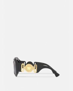 Lunettes De Soleil | Versace Lunettes De Soleil Maxi Carrees Medusa Biggie