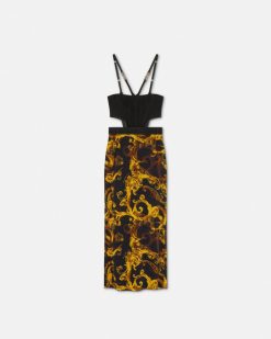 Vetements | Versace Robe Mi-Longue Corset Watercolour Couture