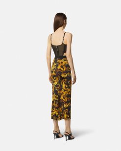 Vetements | Versace Robe Mi-Longue Corset Watercolour Couture