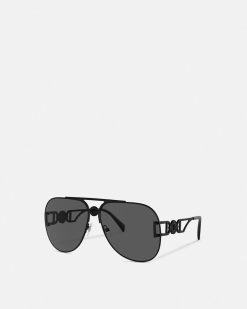 Lunettes De Soleil | Versace Lunettes De Soleil Aviateur Medusa Biggie