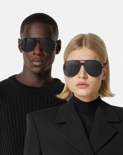 Lunettes De Soleil | Versace Lunettes De Soleil Aviateur Medusa Biggie