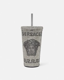 Voyages | Versace Mug De Voyage Medusa Avec Cristaux