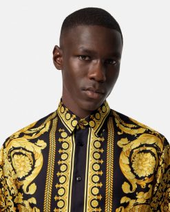 Chemises | Versace Chemise Barocco En Soie