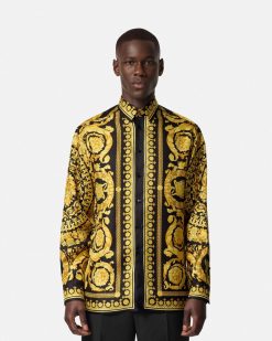 Chemises | Versace Chemise Barocco En Soie