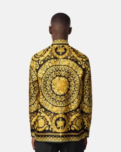 Chemises | Versace Chemise Barocco En Soie