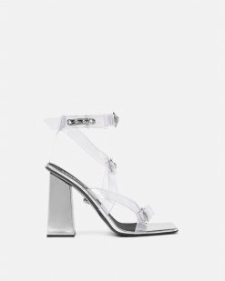 Gianni Ribbon | Versace Gianni Ribbon Sandales Transparentes 105 Mm