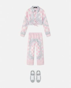 Vetements | Versace Chemise En Soie Medusa Contrasto Kids