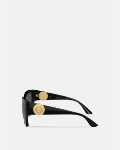 Lunettes De Soleil | Versace Lunettes De Soleil Carrees Medusa Runway