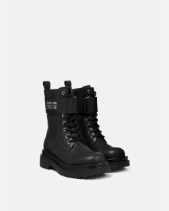 Chaussures | Versace Bottes Drew Avec Logo